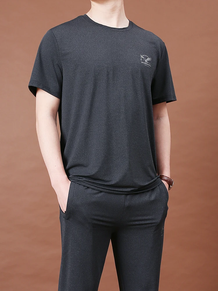 

Harajuku Short Sleeve Men Summer Plain Color Casual Short Sleeve Cotton Loose Fashion Big Tee Shirt Homme T-Shirts BG50TS