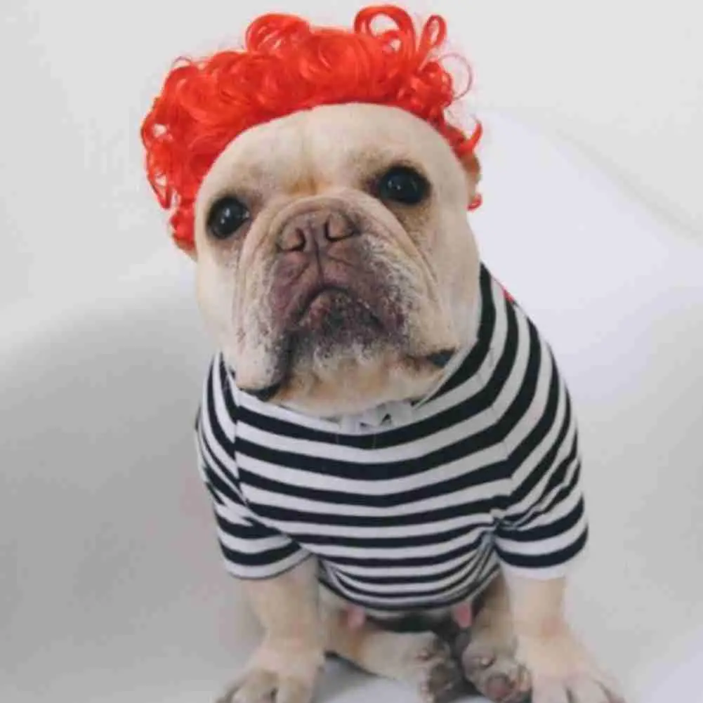 

1 шт. забавные парики для домашних животных афро челки косички парики для кошек и собак украшения для домашних животных милый парик для дома...