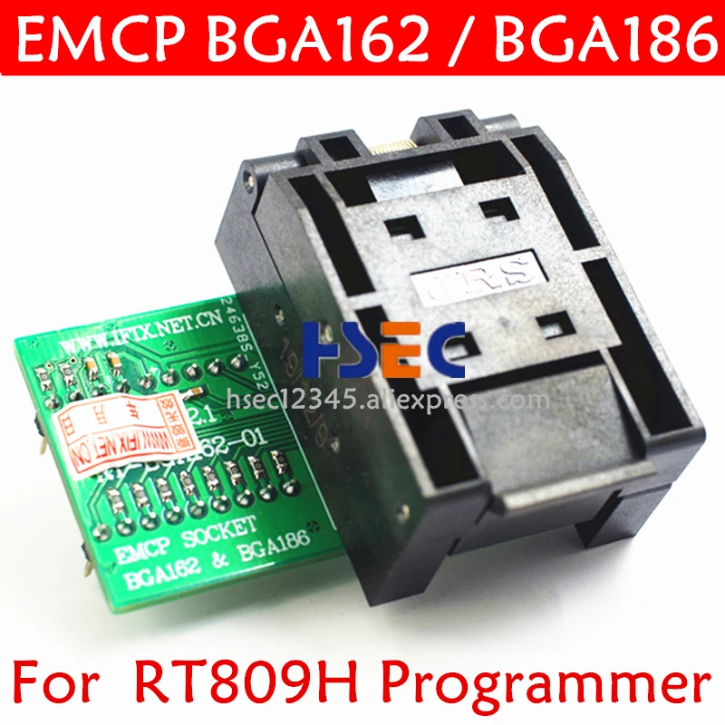 Оригинальный адаптер для флэш-памяти bga162 bga168 EMCP162 EMCP186 переходная розетка