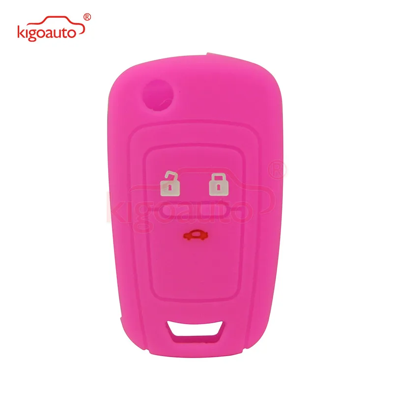

Kigoauto Car Silicone Rubber Key Case Cover Protect Skin For Chevrolet Aveo Cruze Orlando Malibu 3 Button Shell Car Styling