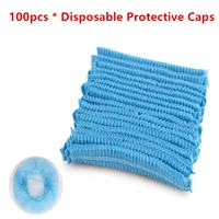 100pcslot non woven disposable shower caps hat bathing caps spa hair salon bathroom products bath mushroom caps for women men
