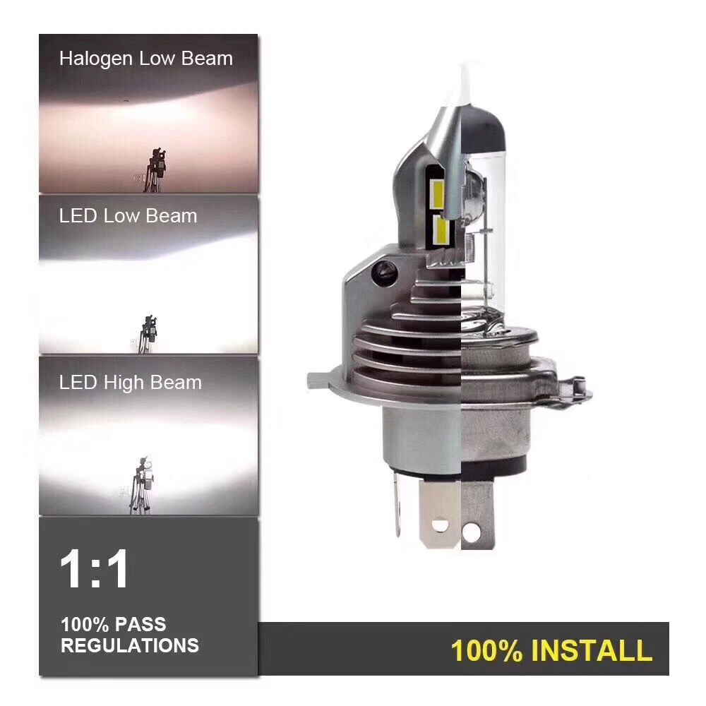 YOTONLIGHT 1:1 дизайн Led H4 лампы фары H11 H3 Светодиодная лампа H7 Led H1 9006 Hb4 9005 Hb3 H16 H9 H8 9012 100w 15000LM 6500K белый