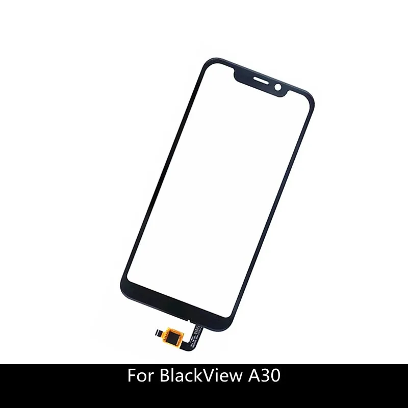 Черный сенсорный экран для BlackView A30 дигитайзер панель передняя стеклянная линза