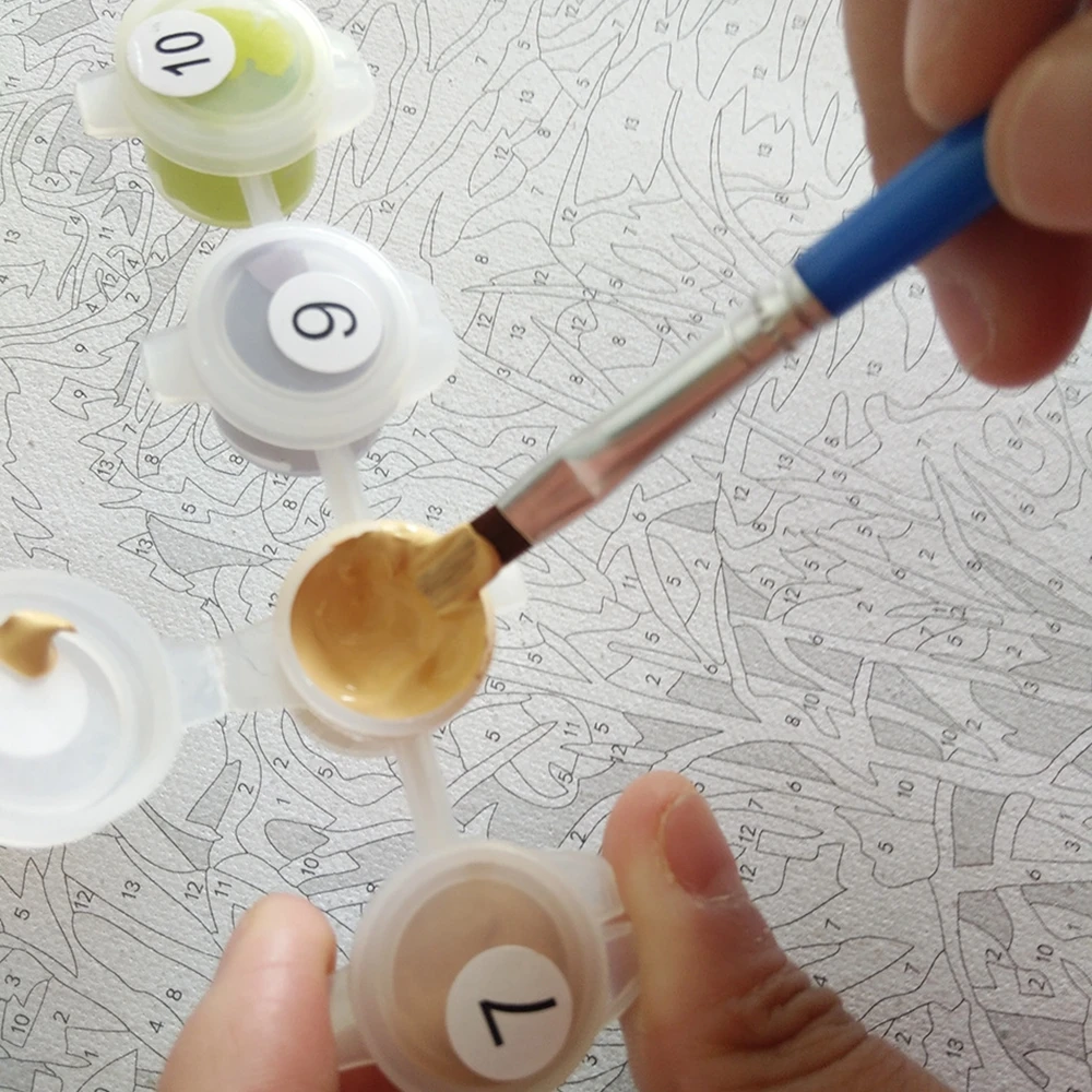 

Handiwork Wall Art DIY Number Painting Horse Animals Wall Decor Painting by Numbers Game Room Artwork Coloring by Numbers