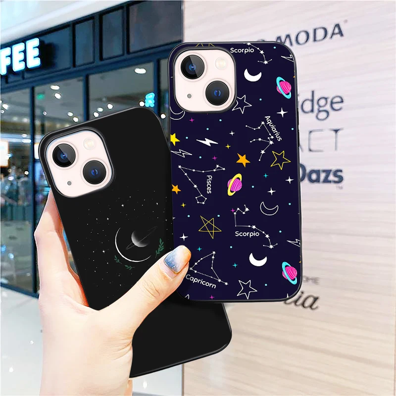 

Space Planet Soft Case for IPhone 13 13Pro 13Proamx 12 12mini 11 Pro ProMax 6 6s 7 8 Plus X XS XR XSMax SE 2020 Night Sky Cover