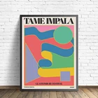 Tame Impala Op glстоивый постер в винтажном стиле, растягивающийся тканевый Ретро фон для фотосъемки дома без рамки