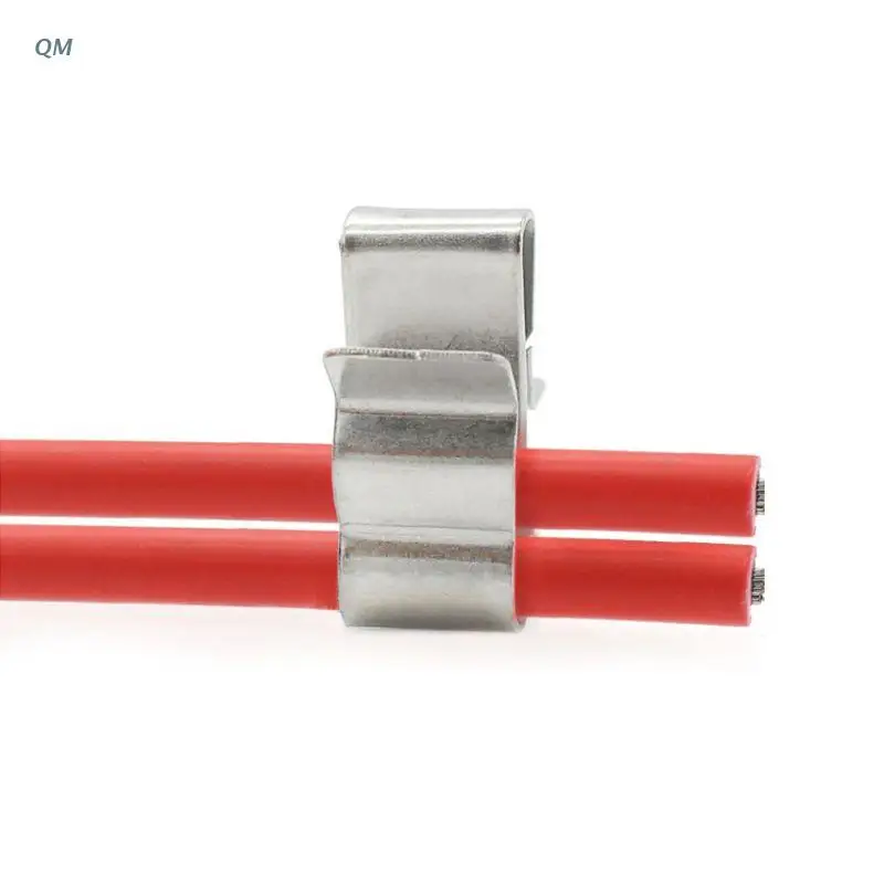 

50Pcs 2x4mm Stainless Steel Solar PV Cable Clips For System Mounting Installation 13MF