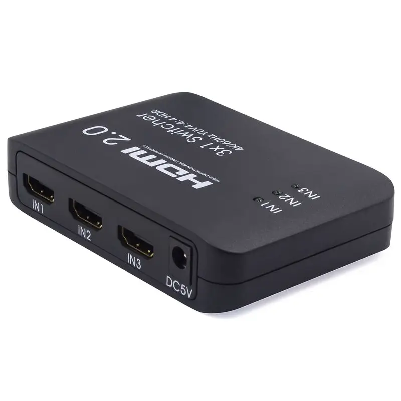 AAAE Top-3x1 HDMI Switch Switcher 4K 60Hz 4:4:4 UHD HDR HDCP 2.2 CEC 18Gbps Ultra Slim | Электроника