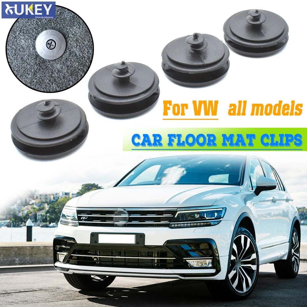 4x автомобильные зажимы для ковриков крепежные пряжки VW Golf GTI Passat Tiguan CC Jetta