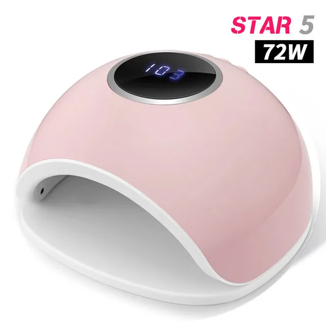 NO BOX AND PLATE Star 5 Сушилка для ногтей Светодиодный УФ лампа 66 Вт мини-лампа с USB для маникюра ЖК-дисплей сушка все Гель-лак для ногтей инструменты для дизайна ногтей - Цвет: NO BOX AND PLATE