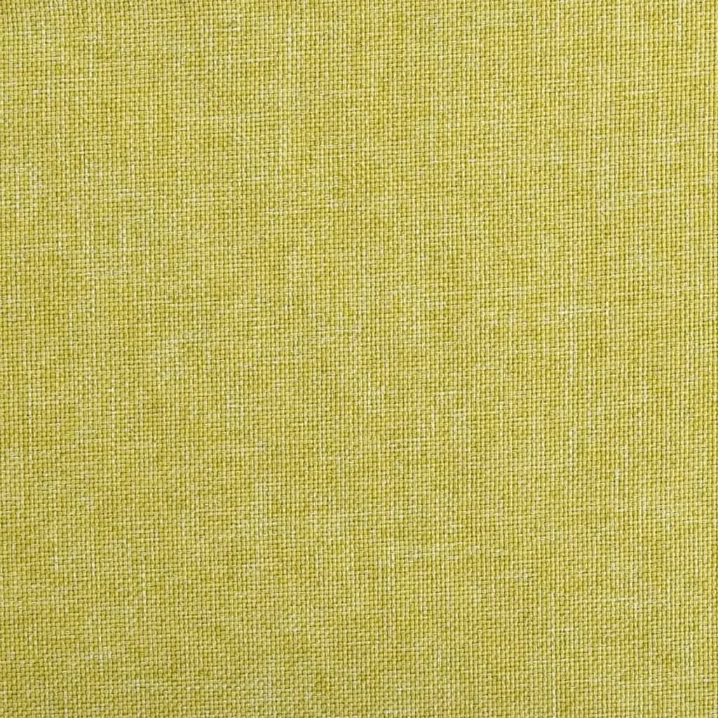 Стул-качалка с табуретом из зеленой ткани |