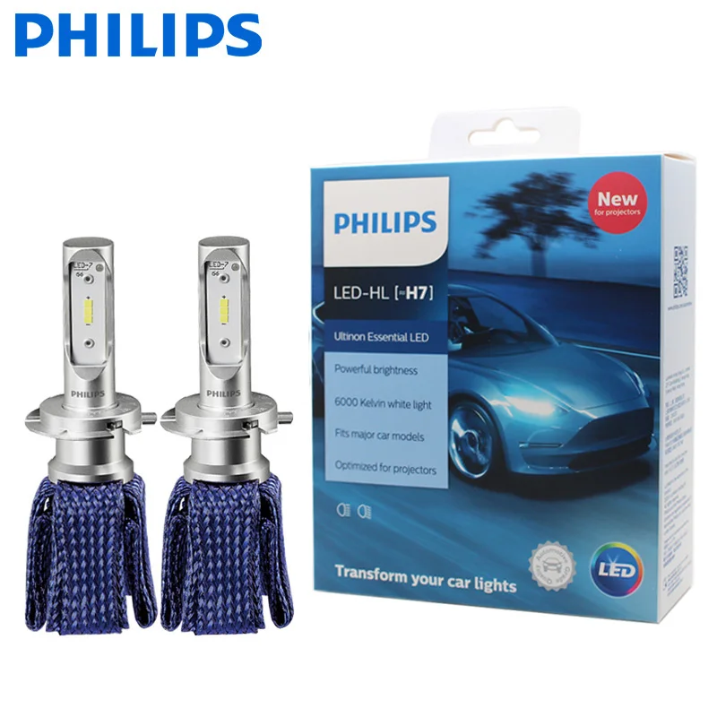Philips Ultinon Эфирное светодиодный комплект 6000 K 12 V H4 H7 H11 HB3 HB4 H1R2 9005 9006 9012 фар H8 H16