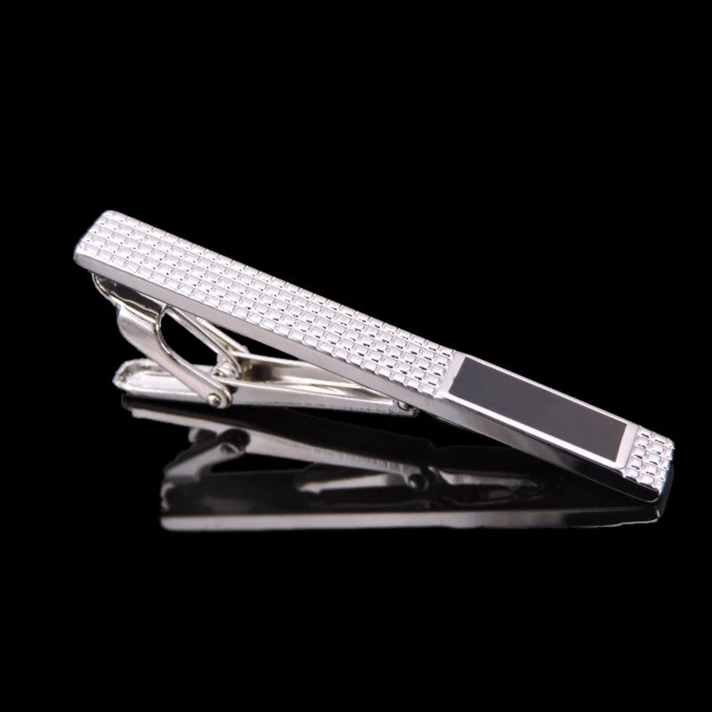 

High quality silver carved flower tie clip new fashion jewelry men's wedding business shirt suit tie badge pin gift free shippin