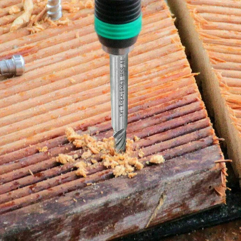 

Newest 10pcs High Speed Steel Milling Cutter HSS 4 Flutes Straight Shank Square Nose End Milling Cutters