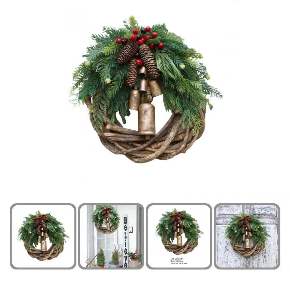 Long Service Life Attractive Front Door Patio Xmas Garland Pendants for Party