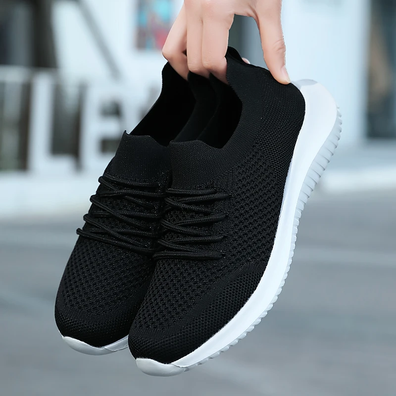 

Nine o'clock Fashion Women Mesh Running Sneaker Quality Breathable Sport Footwear Outdoor Walking Non-slip Female Athletic Shoes