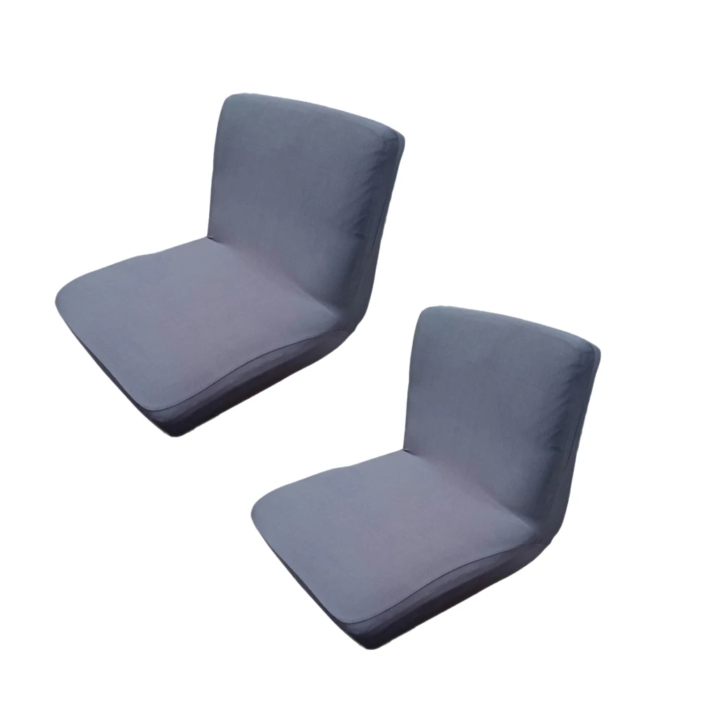 2 шт. темно серый съемный короткий кухонный Чехол для стула столовой бара