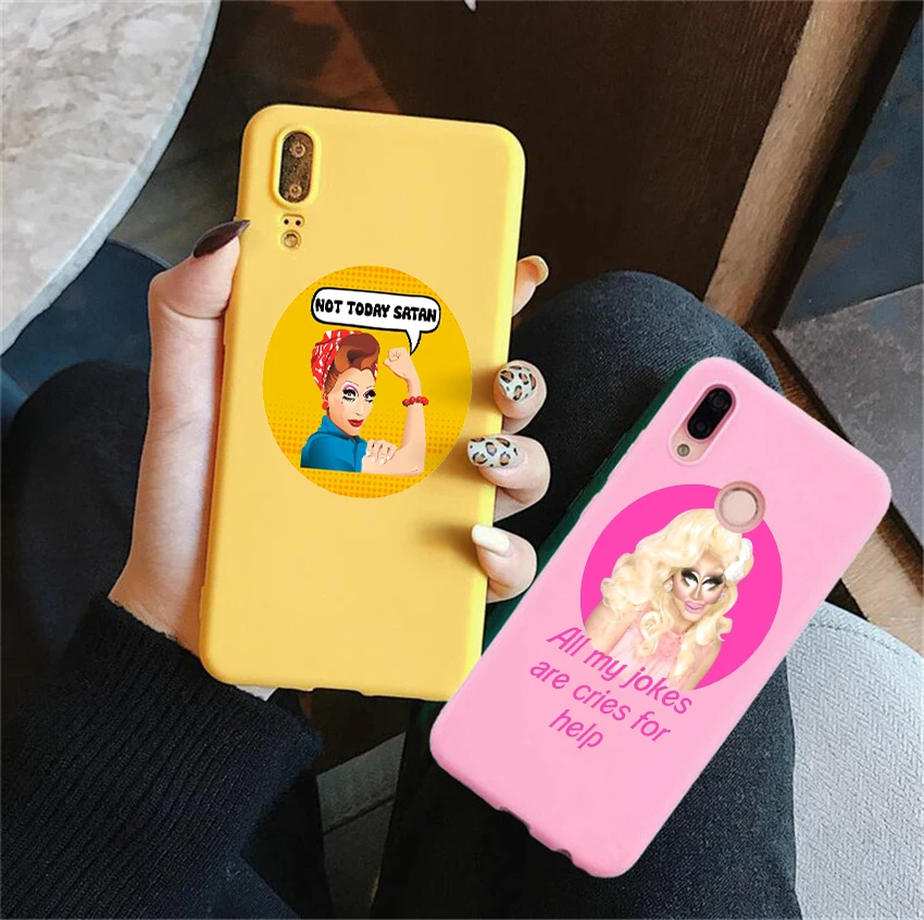 Модный яркий чехол Paul the drag queen show для Huawei P20 P30 MATE 10 20 Note 9 Rupaul's Drag Race умный мягкий
