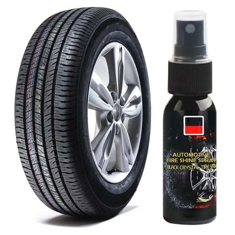 

30ml Car Tyre Shine Spray Polishing Cleaner Auto Wheel Tire Gloss Refurbishing Agent Car Tyre Wax Brightener Coating Care Liquid