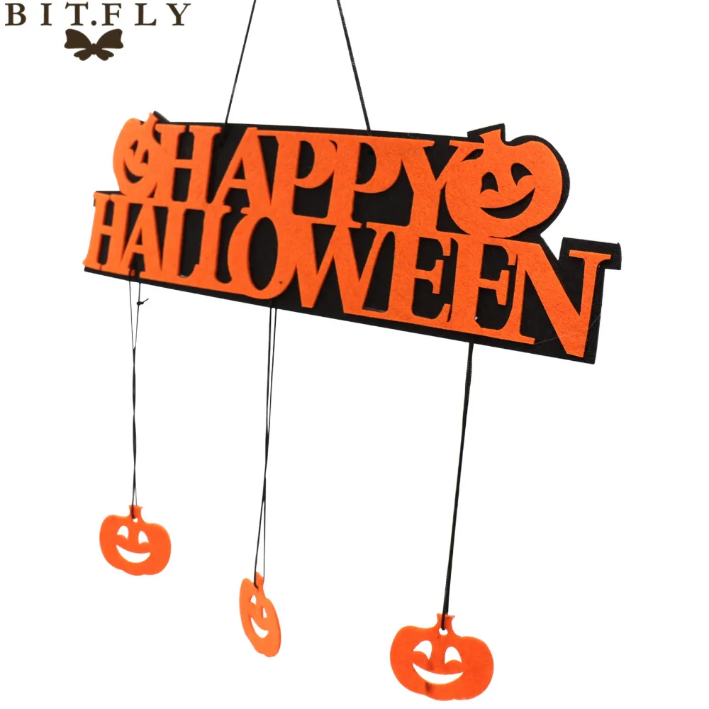 Хэллоуин вечерние украшения и надписью &quotHAPPY Halloween&quot висит бирка оформление