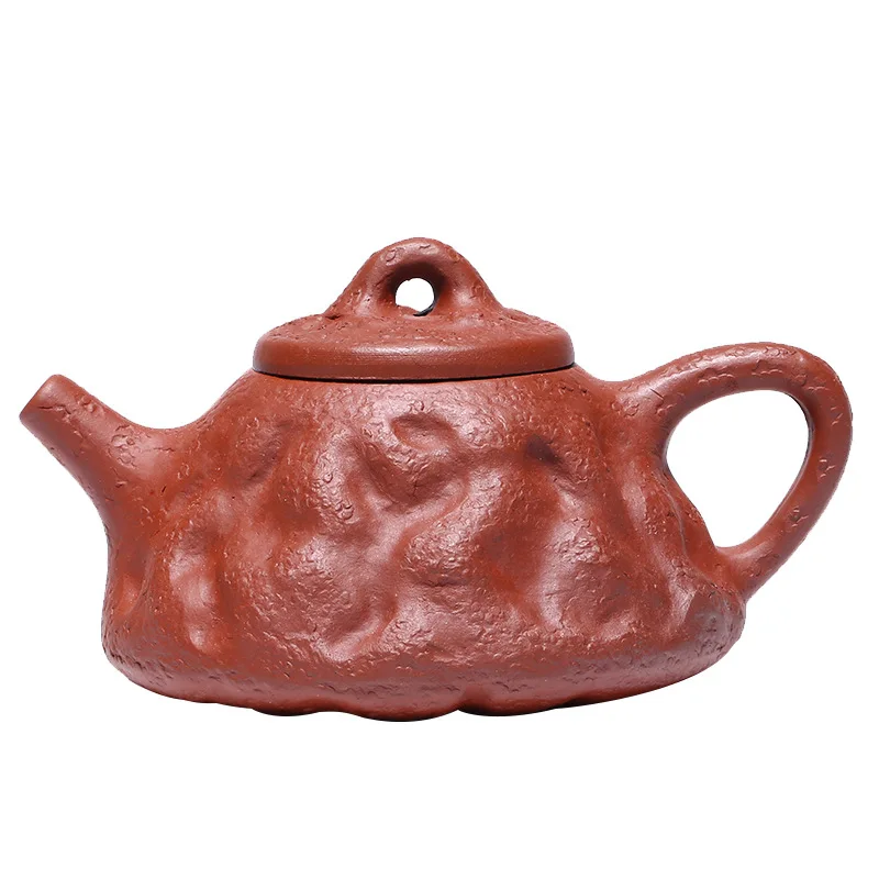 

Yixing mine slope mud handmade spring stone ladle purple clay pot gift Teapot Tea Set