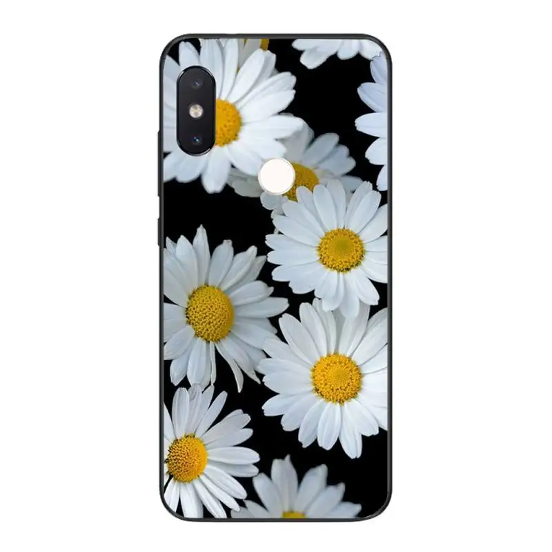 

Babaite Little daisy Black Cell Phone Case For Xiaomi Mi8 9 10 9T 5 6 A1 A2Lite 9SE 8SE Mi8lite Mix2 Max3 F1