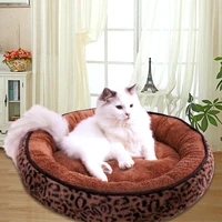 round dog bed mat sofa puppy cushion plush mat for little mediu house super soft pet kennel washable warm sleeping cat supplies