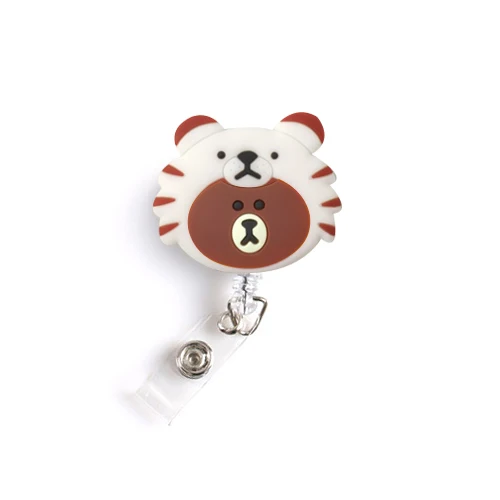 Красочные животные мультфильм выдвижной держатель для бэйджа lanyards Потяните катушка кличка карта-метка студента медсестры держатель карты милые дети катушки - Цвет: 15