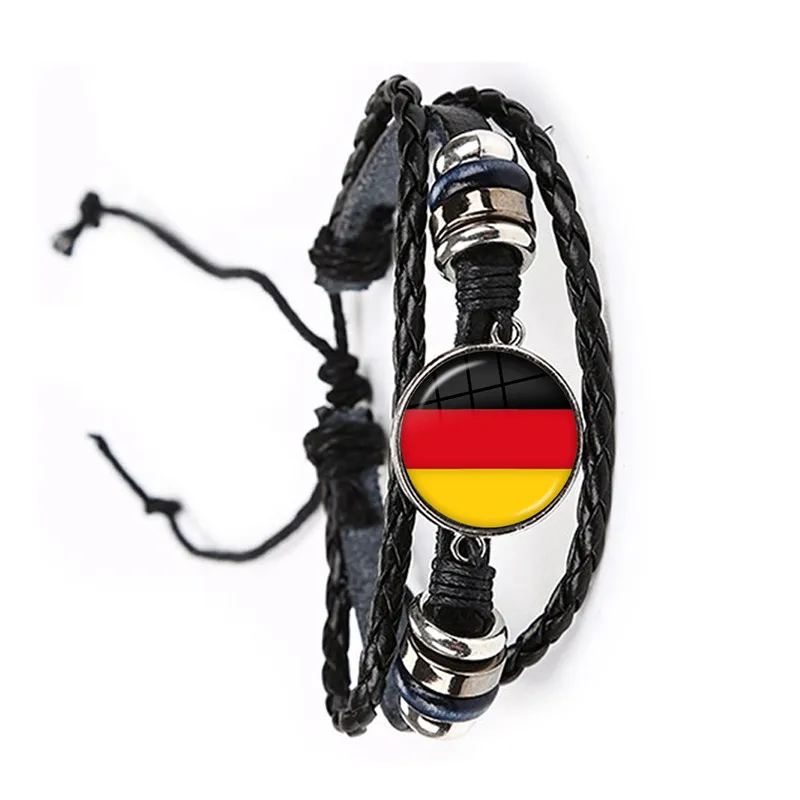 Национальный флаг стеклянный браслет из кабошона Греция Иордания Италия Нигерия