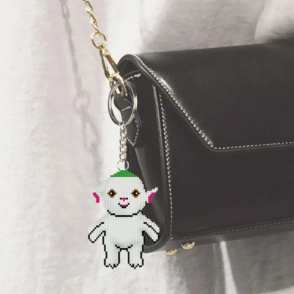 Брелок для ключей с изображением редиса Набор вышивки штампами бисером и