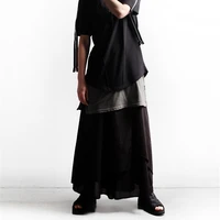 mens trousers spring and autumn suit yamamoto style loose skirt pants bell bottom pants mens casual pants large harem pants