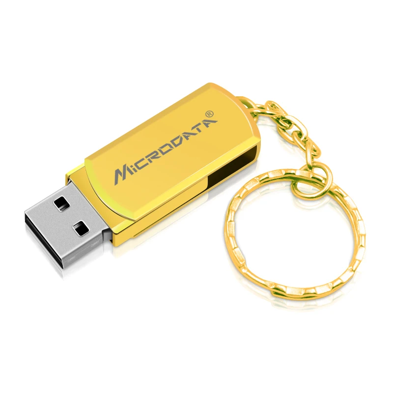 Нержавеющей стали поворотный USB флэш накопитель 16 Гб оперативной памяти 32