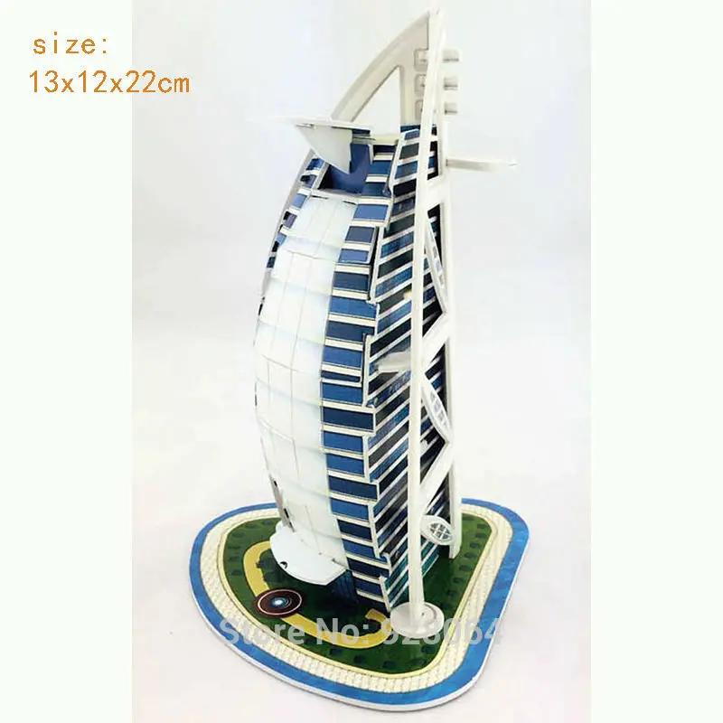 Rompecabezas 3D de papel para ni&ntilde;os, juguetes educativos para ni&ntilde;os, DIY, juguetes para beb&eacute;s, casa, castillo, rompecabezas, modelo para ni&ntilde;os-2