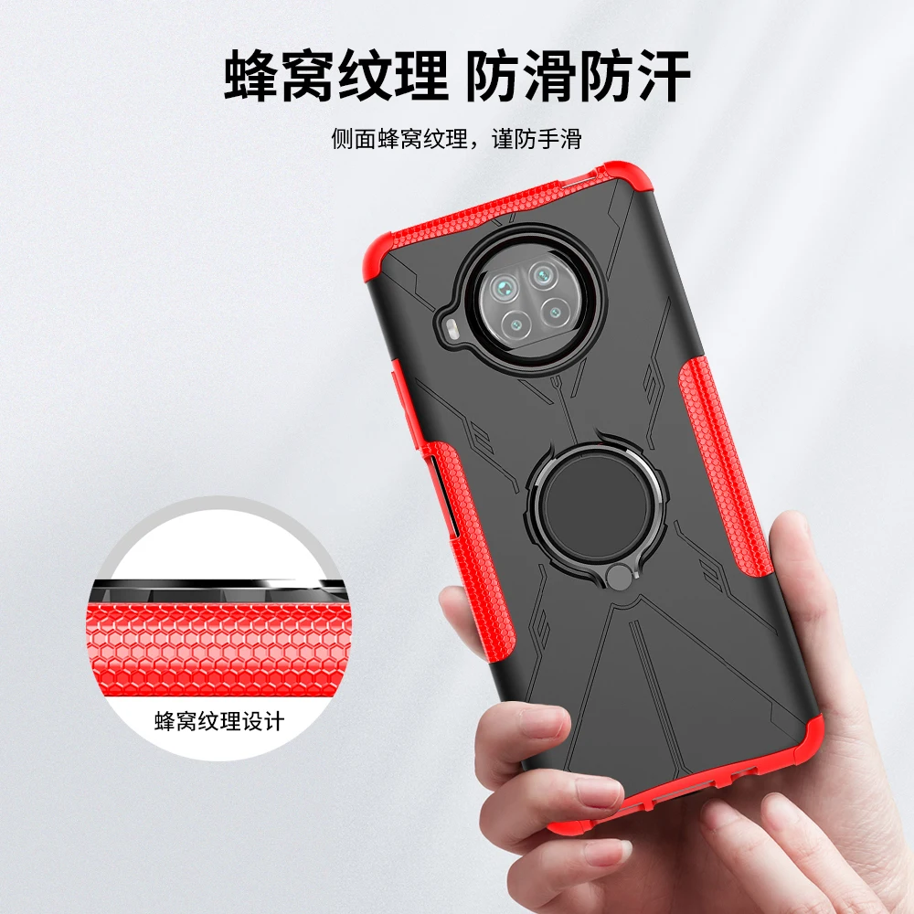 For Xiaomi Mi 10T Lite Case For Xiaomi Mi 10T Lite Cover Ring Armor Protective Phone Bumper For Xiaomi Mi 10T Lite