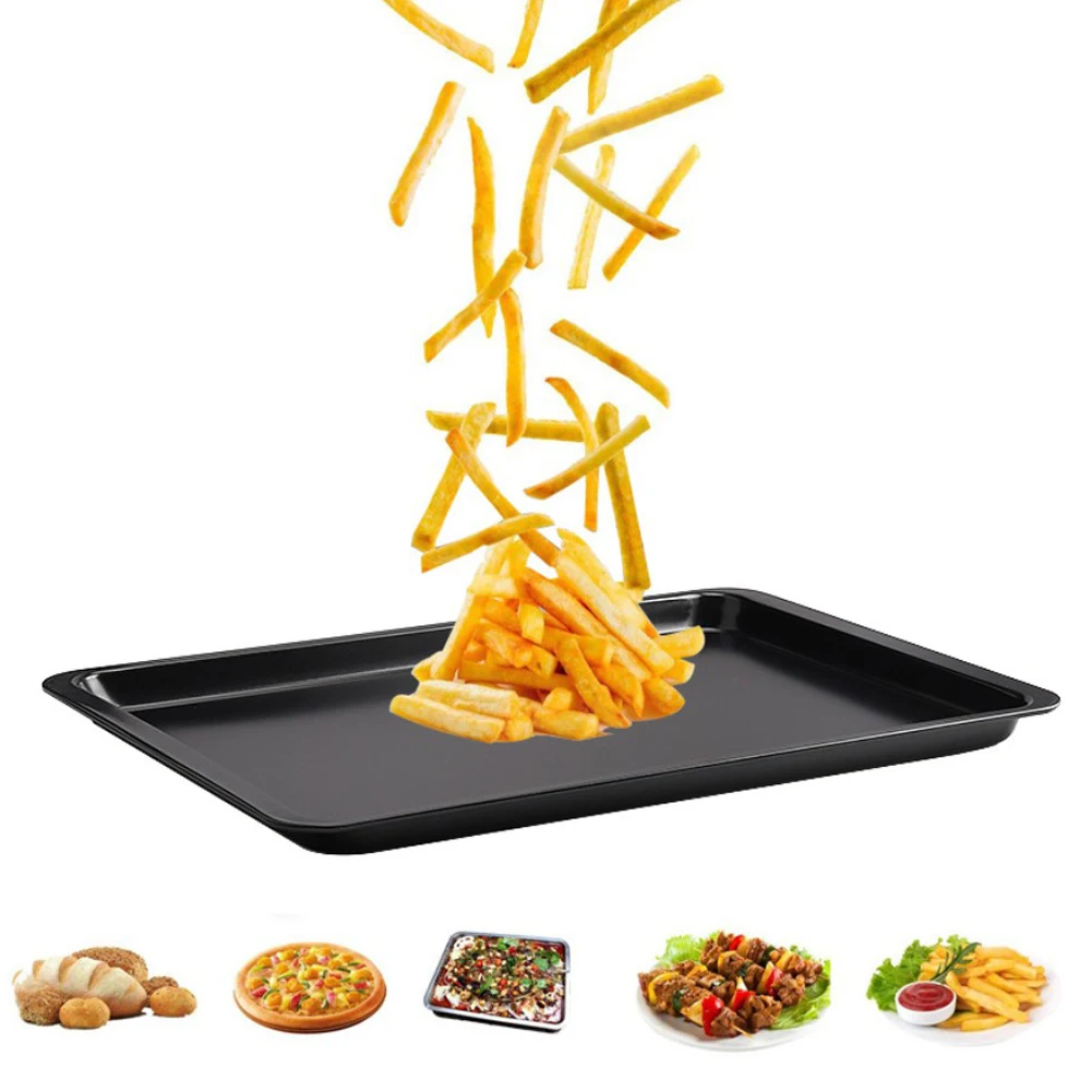 14 дюймовая прямоугольная антипригарная неглубокая противень для выпечки из