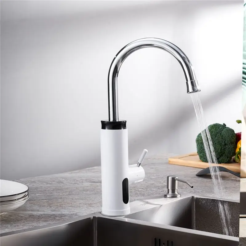

Youpin Tankless Electric Instant Hot Water Heater Faucet 360 Stainless Steel Instant Heating Tube Hydropower Safe Separation