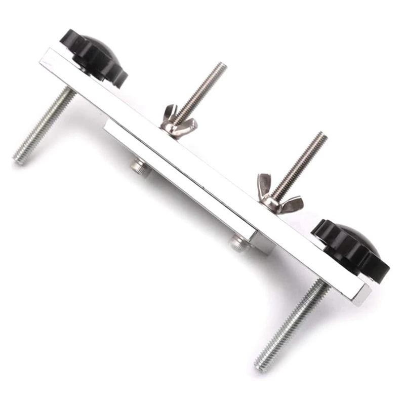 

Metal Guitar Bridge Clamp Stainless Steel Guitar Bridge Bonding Tool for Luthiers with Wooden Block Guitar Luthier Tools