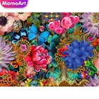 MomoArt Алмазная мозаика розы стразы Алмазная Живопись  вышивка крестом наборы алмазная вышивка цветы украшение подарок ручной работы