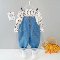 baby girls suit cotton material soft fashion autunm new style children clothes set o neck long sleeve 1 years 2 infant wear
