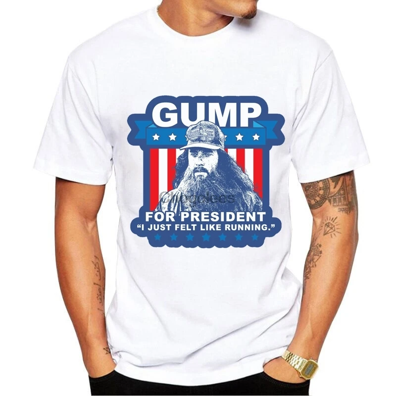 Мужская футболка с принтом Forrest Gump Tom Hanks Повседневная летняя в стиле панк-рок |