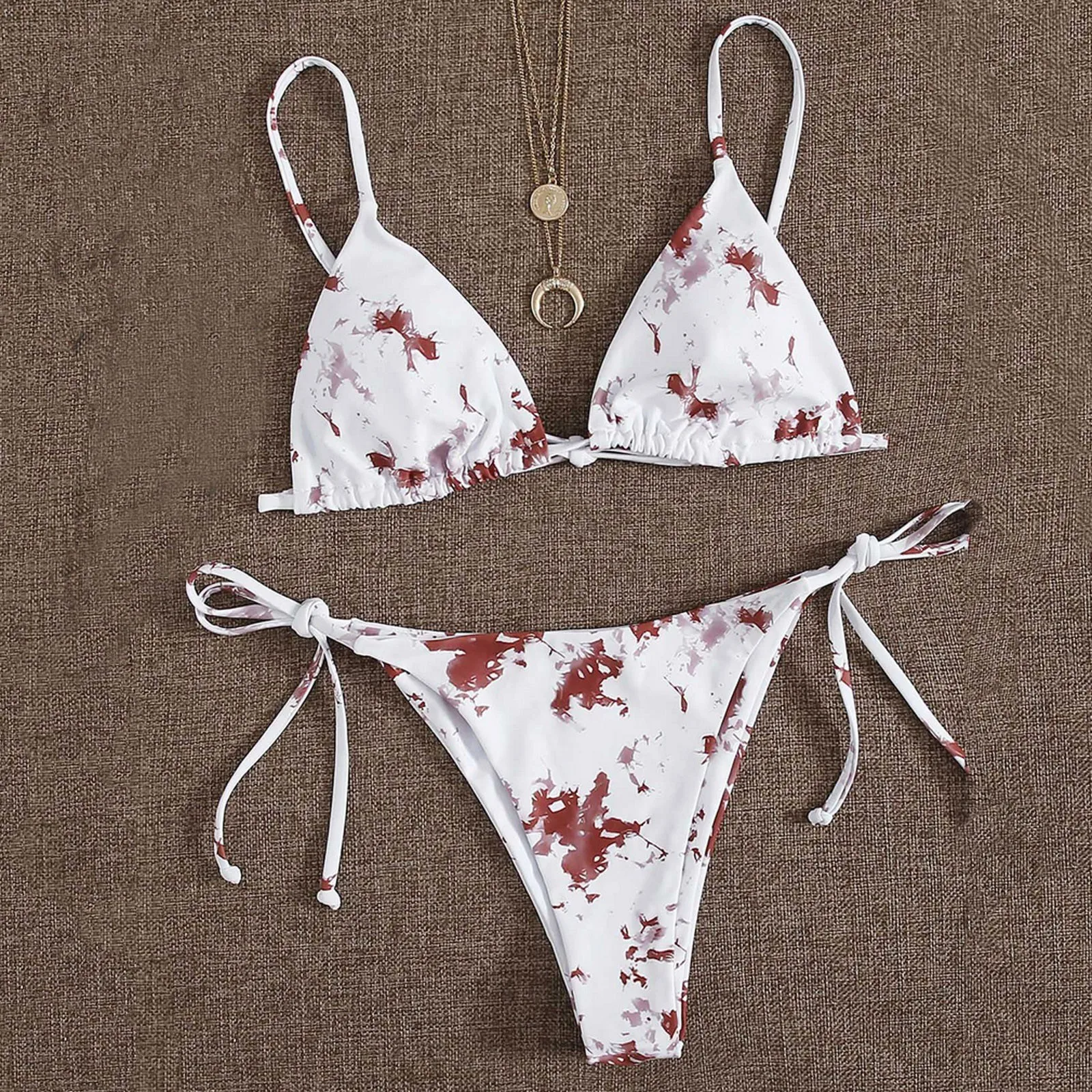 

Women Bikinis Set Floral Print Bikini Set Push-Up Swimsuit Beachwear Padded Summer Swimwear кђпалники женские 2021