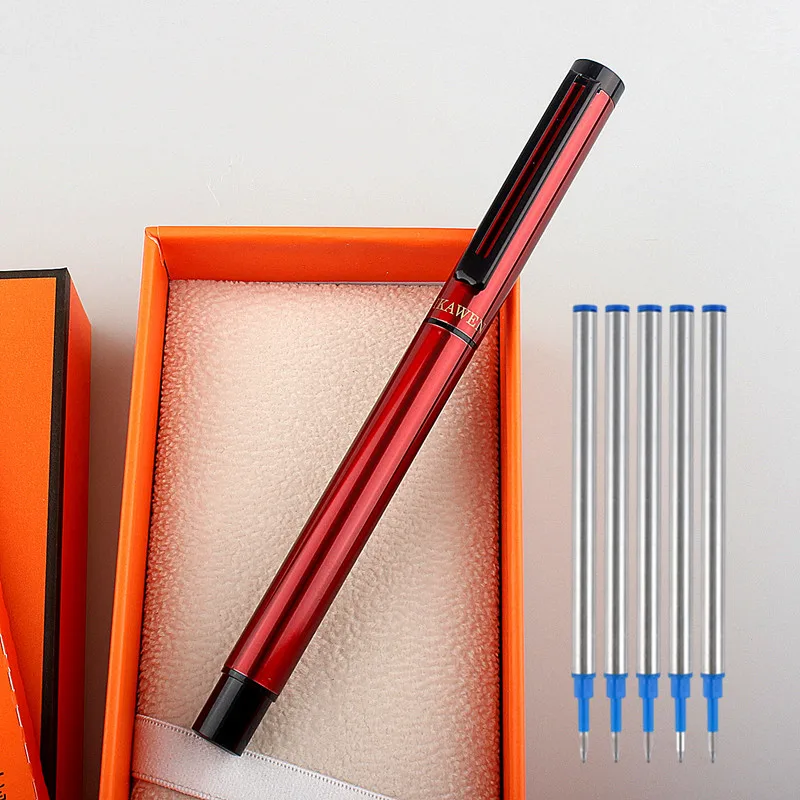 

High Quality 8022 Luxury 0.5mm Rollerball Pen School & Office Supplies Metal Ballpoint Pen For Student Stationery Gift pen