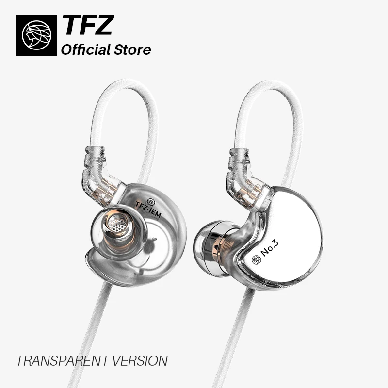 Наушники вкладыши TFZ No.3 третья модель Hi Fi монитор Динамический драйвер с двумя