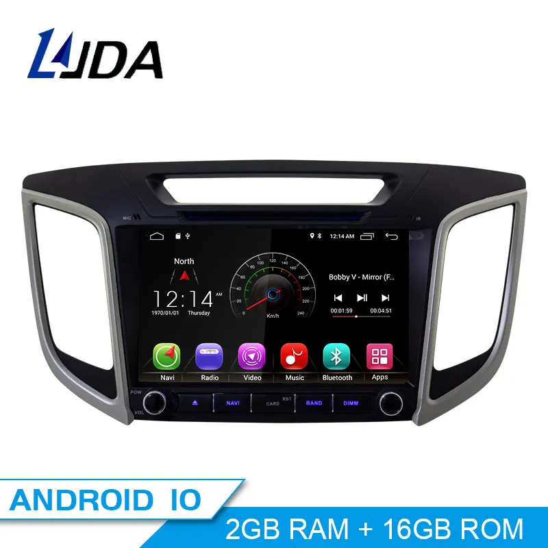 LJDA Android 10 автомобильный dvd-плеер для HYUNDAI IX25 CRETA автомобильный радио головное устройство gps Навигация стерео Мультимедиа wifi автоаудио 2G+ 16G