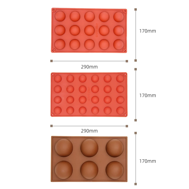 Форма силиконовая для выпечки 3 размера|Принадлежности выпечки| |