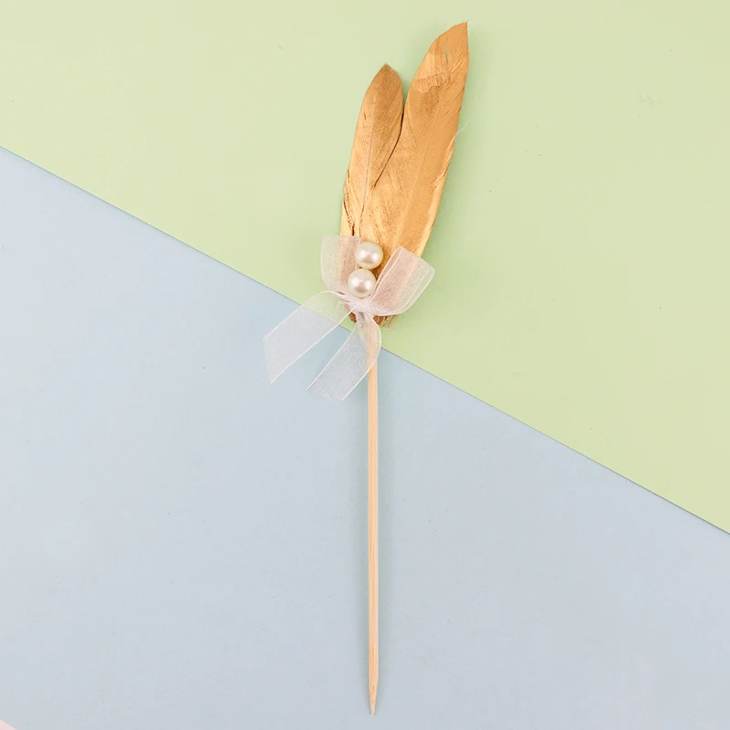 Gold feather Cakelove 1 шт. золотые шипованные бриллиантами цифры "0-9" корона коллекция торт Топпер для вечерние украшения десерт прекрасные подарки - Цвет: Gold feather