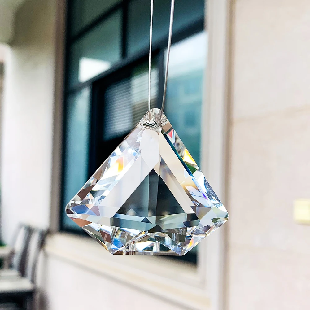 Прозрачные бриллиантовые стеклянные светильники K9 с гранями детали блестящий