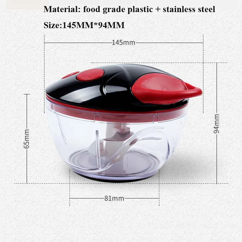 

Powerful Manual Meat Grinder Hand-power Food Chopper Mincer Mixer Blender to Chop Meat Fruit Vegetable Nuts Shredders Machine