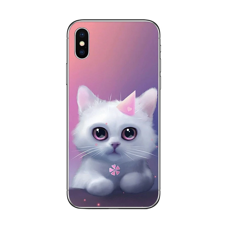 Чехол для телефона ciciber с милыми котами Apple iPhone 11 Pro Max X XR XS MAX 7 8 6 6s Plus 5 SE мягкие