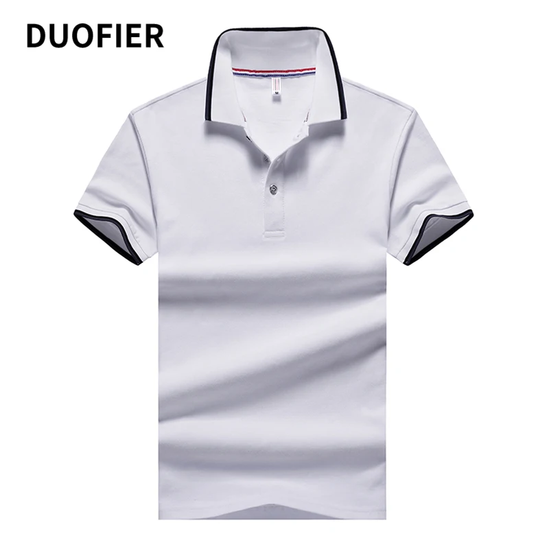 Летние мужские Поло рубашка натуральный хлопок топы деловые повседневные